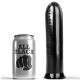 Dildo negru din material moale, 19 cm