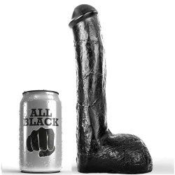 DILDO REALIST PENTRU ANAL, Negru, 23 cm