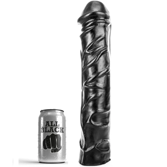 DILDO MARE - MODEL SOFT FISTING, NEGRU, 32 CM