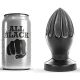 Plug Anal - Textură Netedă, Negru, 12 cm