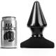 Plug anal - Conic, Negru, 17 cm
