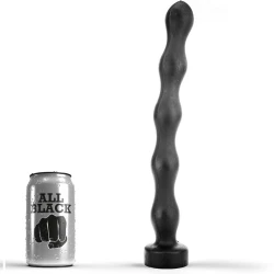 Plug anal, Model tip bilă, Negru, 32 cm