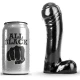 Dildo negru din material flexibil, 15 cm