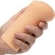 Stroker Vulva - Material Realist, Alb, Dimensiune 14 x 7.5 cm