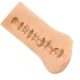 Stroker Vulva - Material Realist, Alb, Dimensiune 14 x 7.5 cm