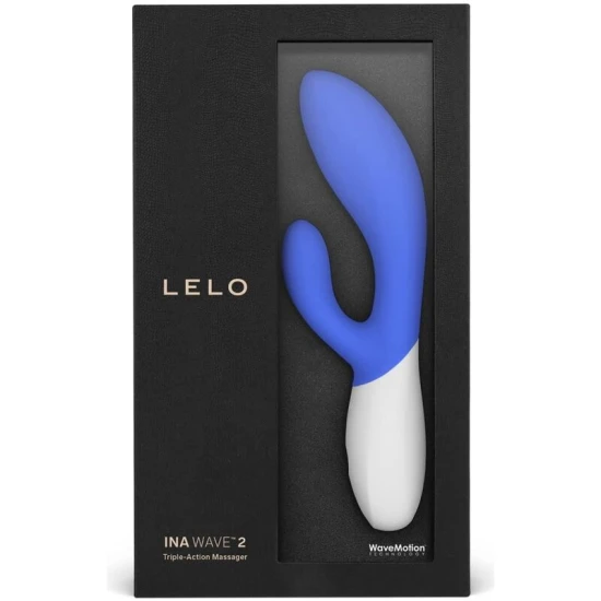 Vibrator Ina Wave 2, Albastru azur