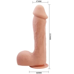 Dildo Johnson - Realist, Negru, 22 cm.