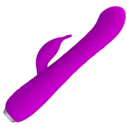 Vibrator tip iepure, Violet - cu rotație reîncărcabilă