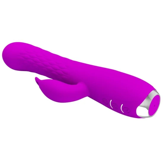 Vibrator tip iepure, Violet - cu rotație reîncărcabilă