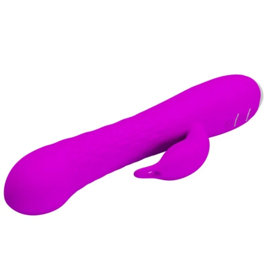 Vibrator tip iepure, Violet - cu rotație reîncărcabilă