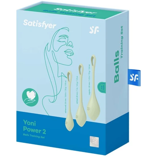 Bile Kegel Yoni Power 2 - Atribut, Verde, Mărime.