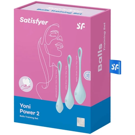 Bile Kegel Yoni Power 2 - Antrenament, Albastru, Mărimi Diverse.