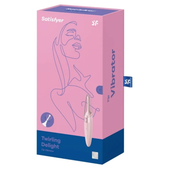 Vibrator Twirling Delight Clit Tip, roz