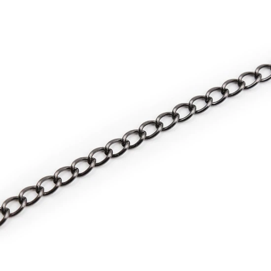 Clești pentru mameloane tip Japanese Nipple, cu lanț, Negru