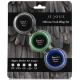 Set inele penis din silicon, Model, Albastru/Verde/Negru