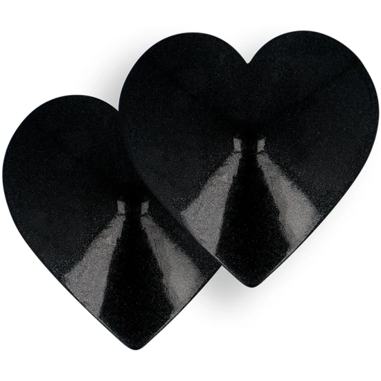 Acoperitoare Mameloane Hearts, negru