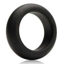 Inel Penis Maximum Stretch - Silicon, Negru, Mărime Unică.
