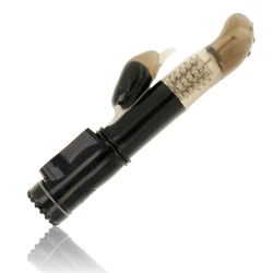 Rotator vibrator cu stimulator clitoris tip delfin, Roz