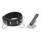 Colier tip ham cu 3 inele, Negru