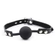 Set gag din silicon cu curea din piele, cu lacăt inclus
