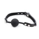Set gag din silicon cu curea din piele, cu lacăt inclus