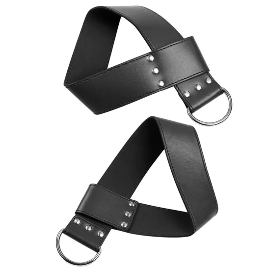 Set de prinderi pentru încheietura mâinii sau gleznă, din PVC, Negru