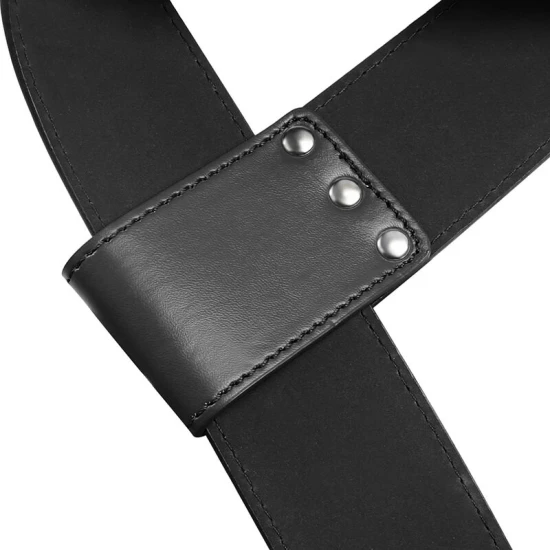 Set de prinderi pentru încheietura mâinii sau gleznă, din PVC, Negru