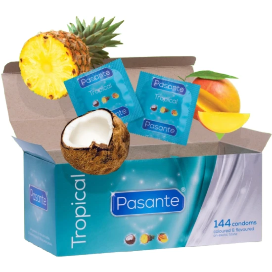 Prezervative cu arome tropicale (144 unități)