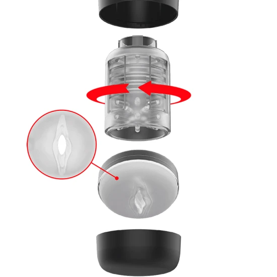 Tornado 360 Rotate Tech Stroker, Negru
