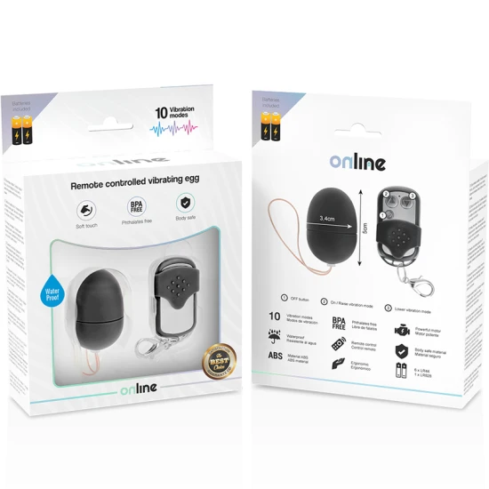 Oul Vibrator cu Telecomandă, Negru