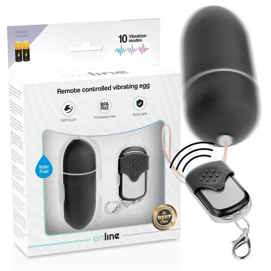 Ou vibrator cu telecomandă, Negru