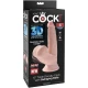 DILDO PLUS 3D CU BILE OSCILANTE, 12,7 CM