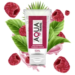 Lubrifiant pe bază de apă, aromă de zmeură sălbatică, 50 ml