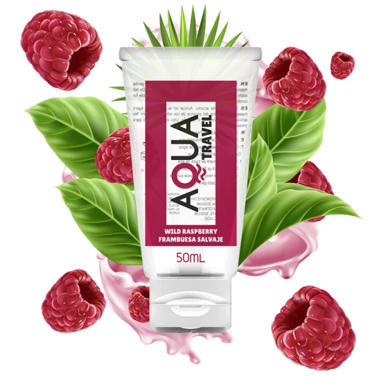 Lubrifiant pe bază de apă, aromă de zmeură sălbatică, 50 ml