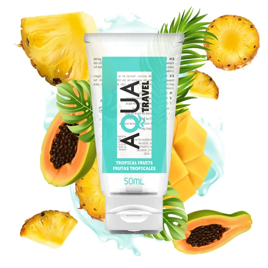Lubrifiant pe bază de apă, arome Tropical Fruits, 50 ml