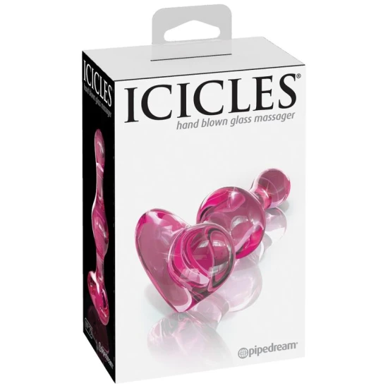 Dildo din sticlă - Model 75, Elegant, Negru, Mărime Unică.