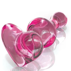 Dildo din sticlă - Model 75, Elegant, Negru, Mărime Unică.