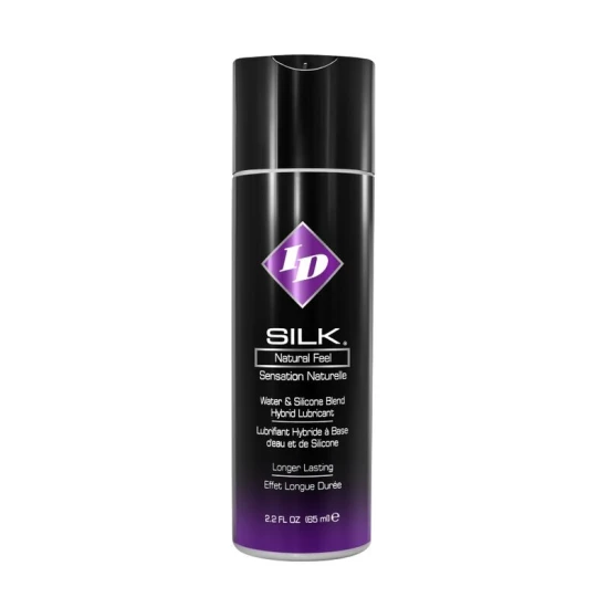 Lubrifiant hibrid ID Silk din silicon și apă, 65 ml