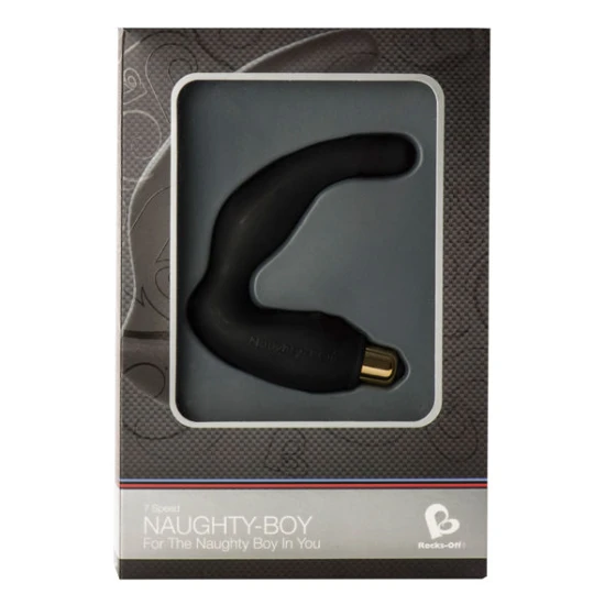 MALE G-SPOT MASSAGER, 7 V, Negru