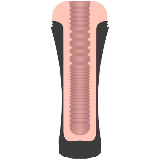 Masturbator tip Booty, pentru anus, Negru