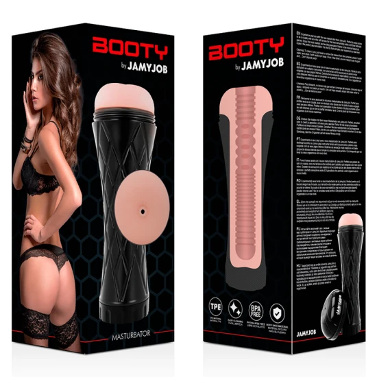 Masturbator tip Booty, pentru anus, Negru