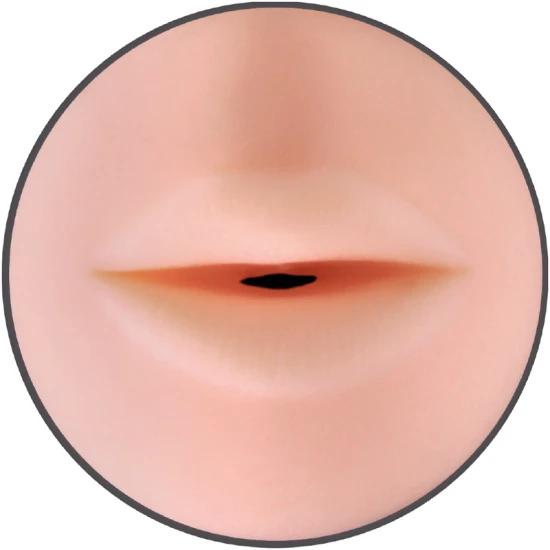 Masturbator tip gură, Negru