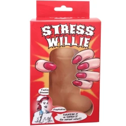 Vibrator Anti-Stress - Model Penis, Transparent, 12 cm