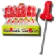 Bomboane tip lollipop din gumă, model penis, aromă de căpșuni