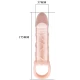 Manson extensor penis din TPR, culoare piele, 13.5 cm