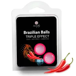 Set 2 bile braziliene Triple Effect, Roz