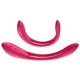 Vibrator multifuncțional Elastic Joy din silicon, roșu