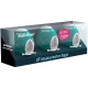 Masturbator Egg 3er Set - Texturi Stimulante, Culoare Transparentă, Mărime Universală.