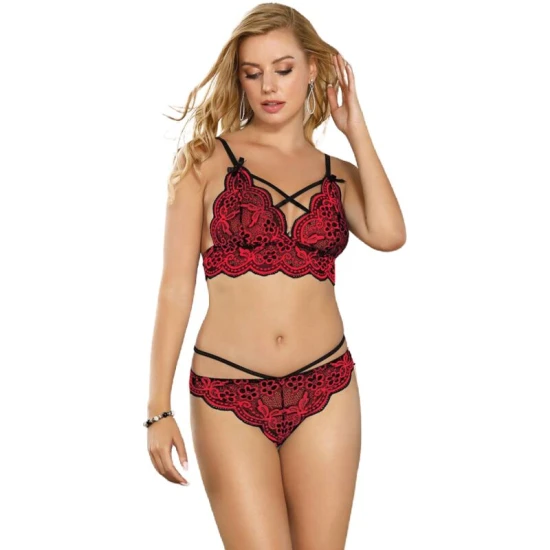 Set Dantelă - Top și Chiloți, L/XL