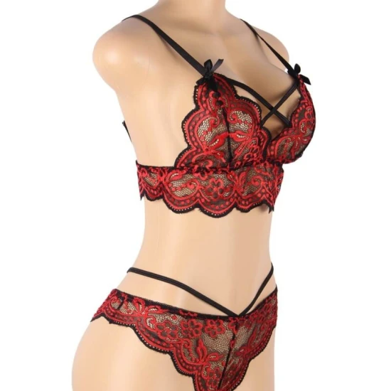 Set Dantelă - Top și Chiloți, L/XL